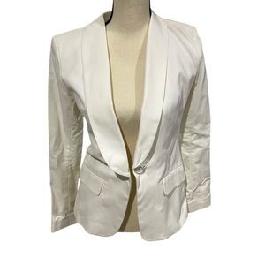 Chaiken Jacket Tuxedo Style Sz 4 White / Ivory